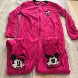 Adult Disney footie pajamas